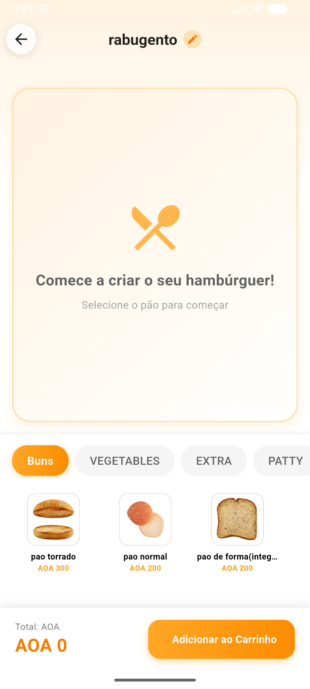 Moburger App Screenshot