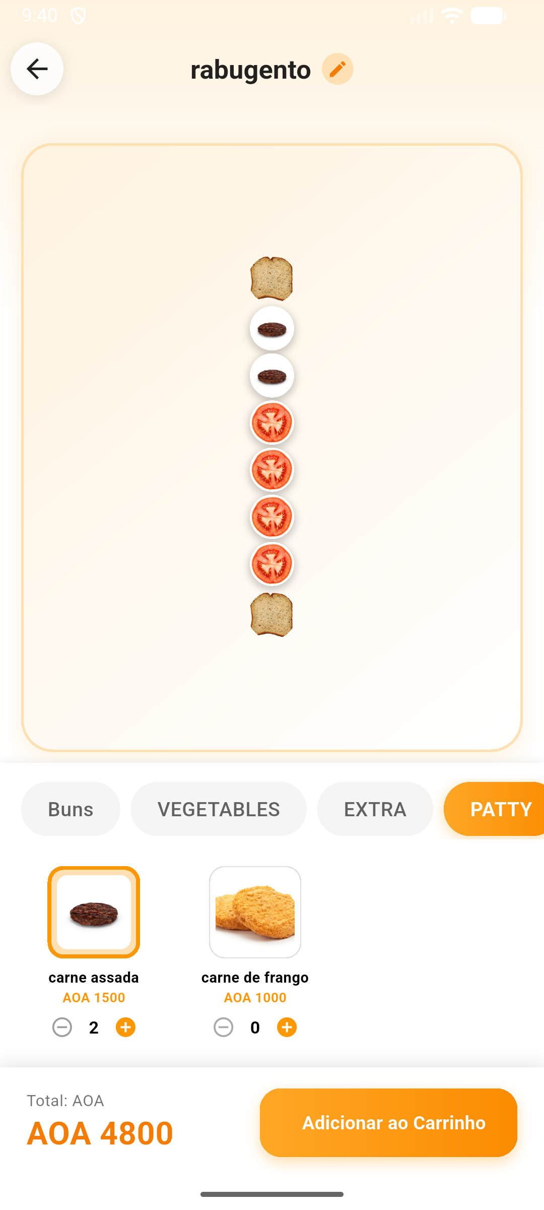 Moburger App Screenshot